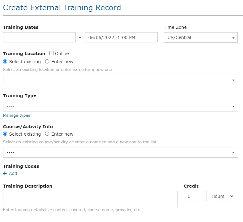 external training how to guide