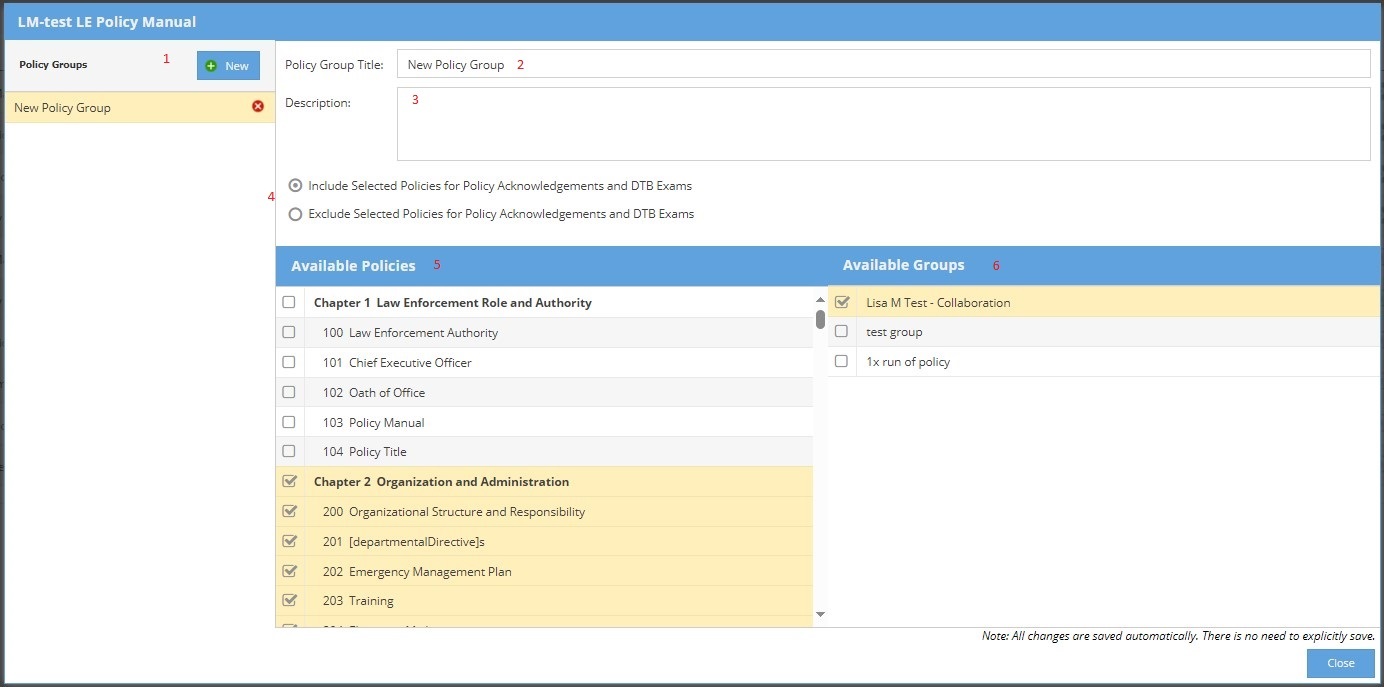 KMS - Policy Groups and Scheduled Acknowledgements
