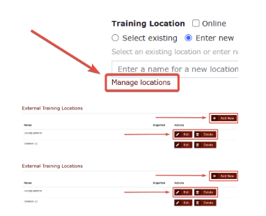 Basic External Training Management