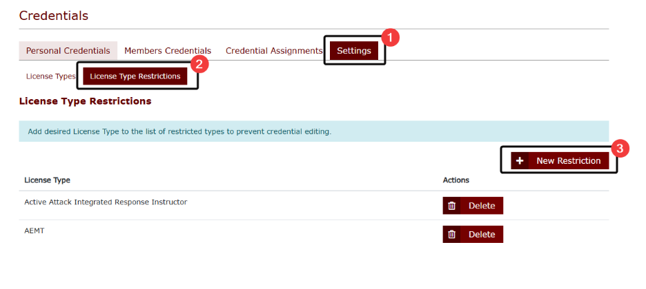Managing Credentials