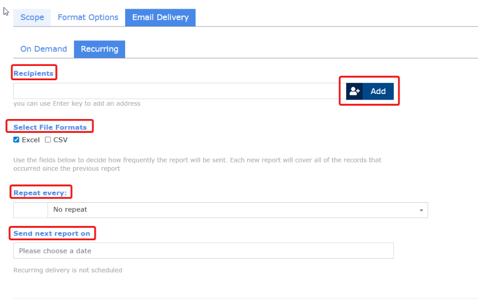 Reports: Formatting and Running Reports