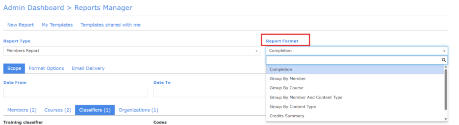 Reports: Formatting and Running Reports